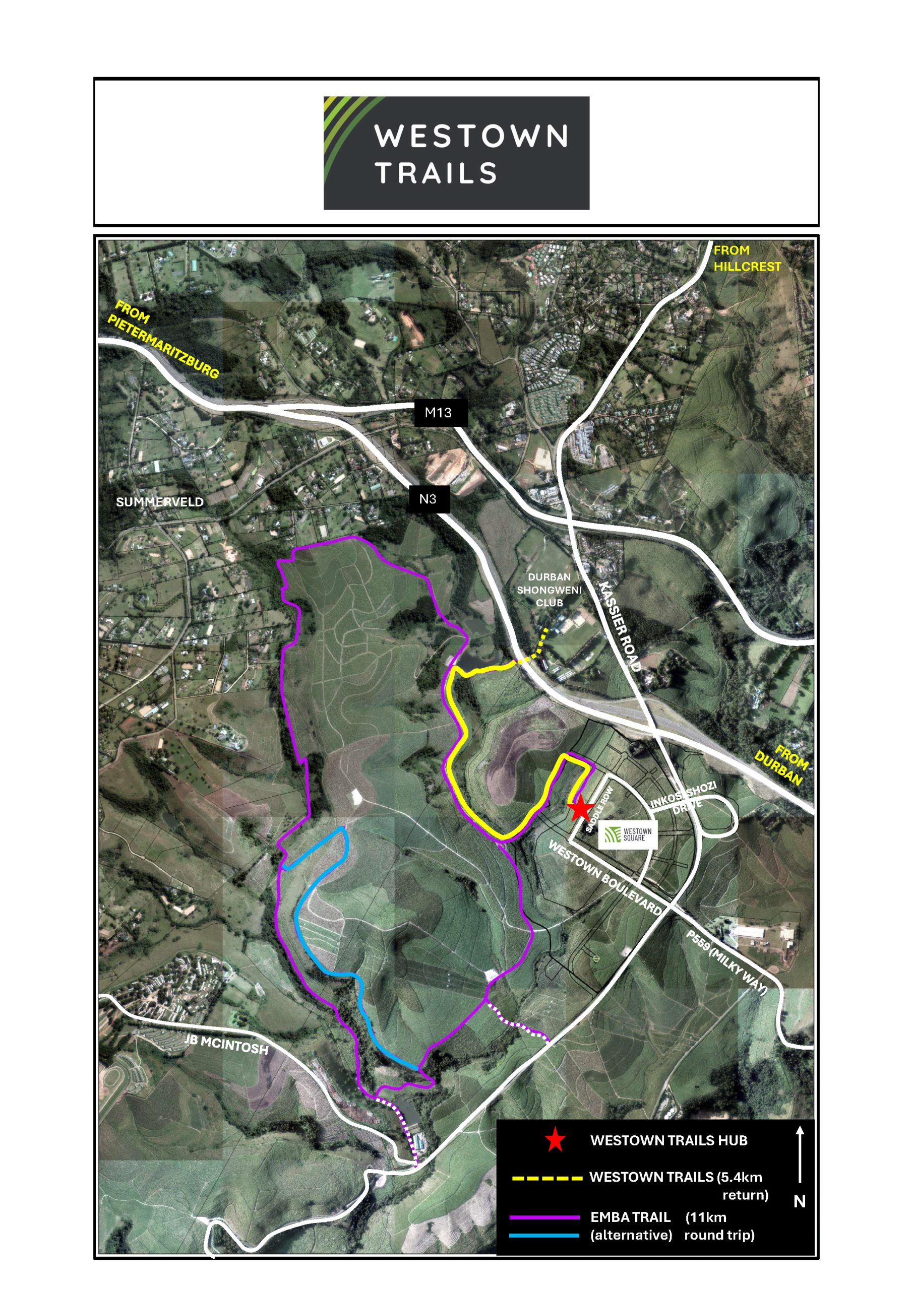 Westown Trail Map